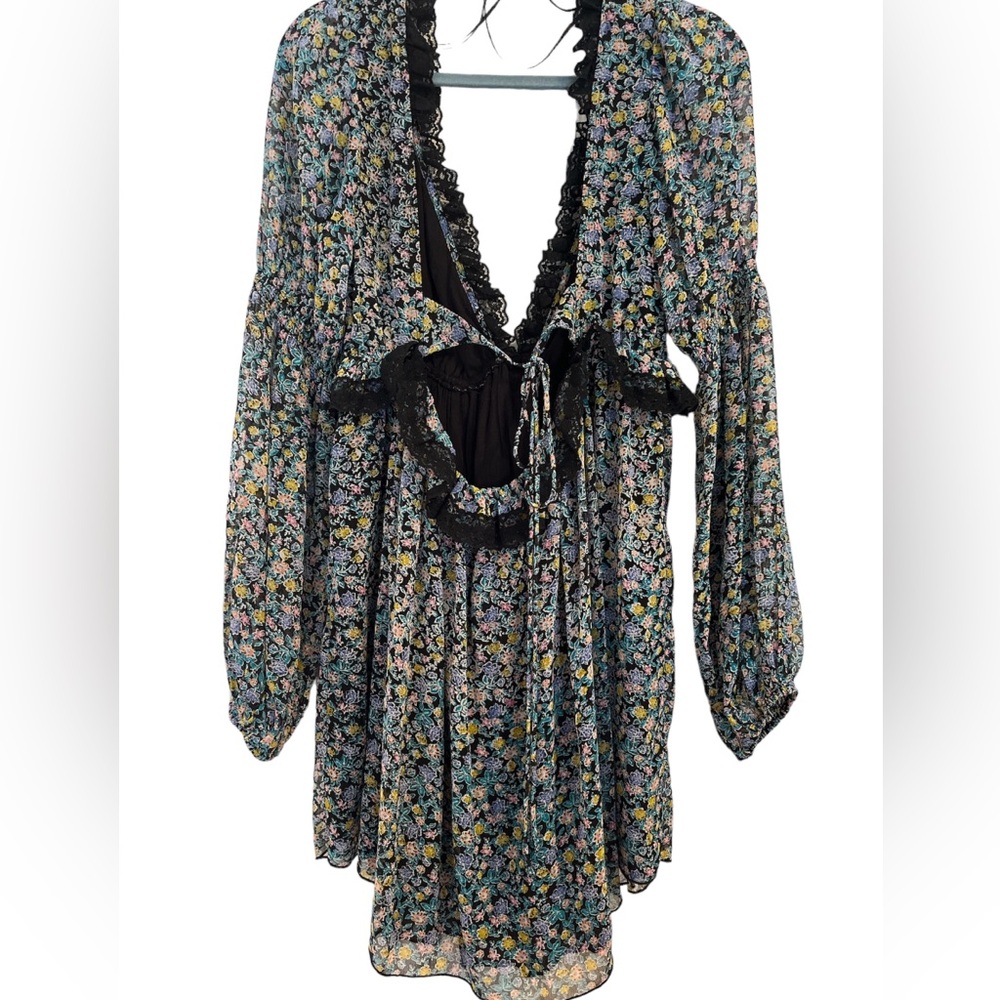 FREE PEOPLE - Pennie Mini Dress Sz XL - Picture 3 of 5